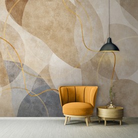 Wall mural Consalnet Art abstraction boho gold 14675