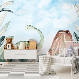 Wall mural Consalnet For kids dinosaur watercolour 14677