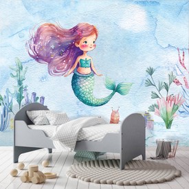 Wall mural Consalnet Watercolor mermaid 14682