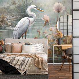 Wall mural Consalnet White Heron 14725