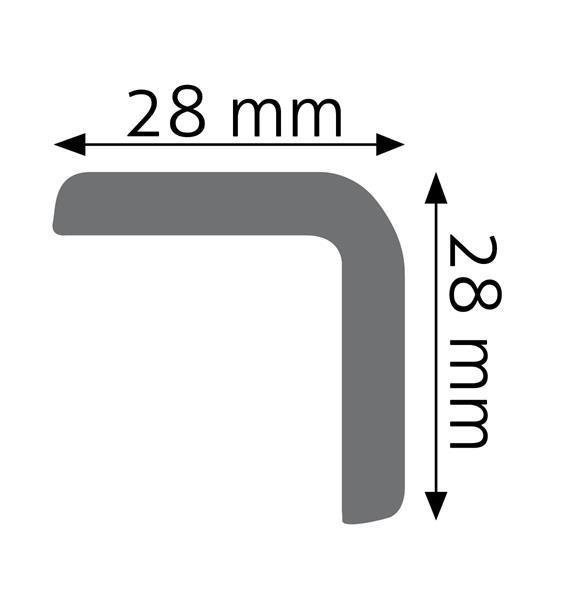 Creativa Listwa ścienna narożnikowa gładka z polistyrenu - LPC-13 (narożnik)