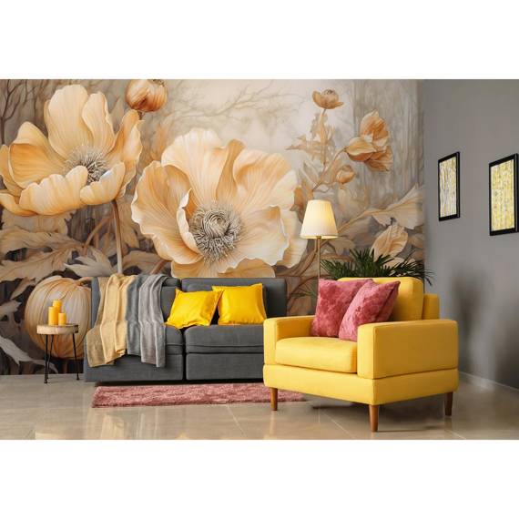 Wall mural Consalnet 3D Flowers 14730