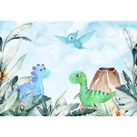 Wall mural Consalnet For kids dinosaurs watercolour 14678