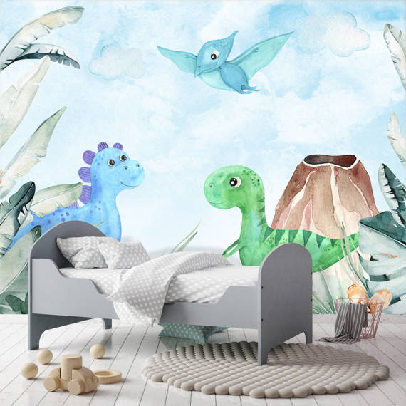 Wall mural Consalnet For kids dinosaurs watercolour 14678