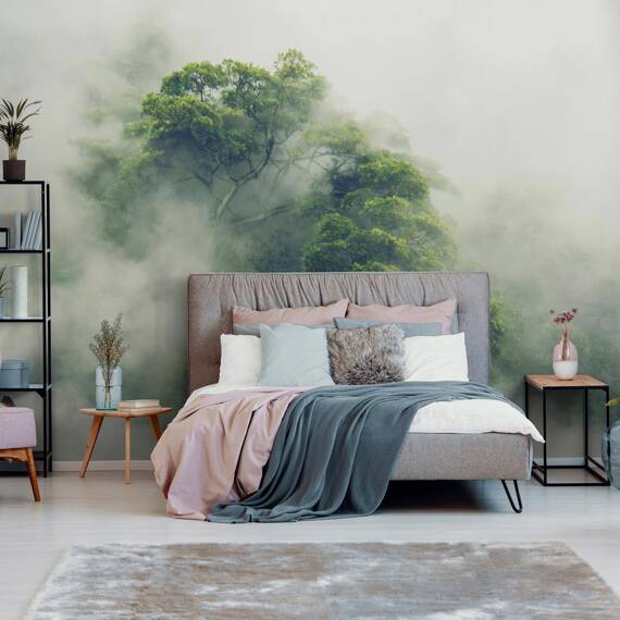 Wall mural Consalnet Natural landscape Forest in the fog V 14519