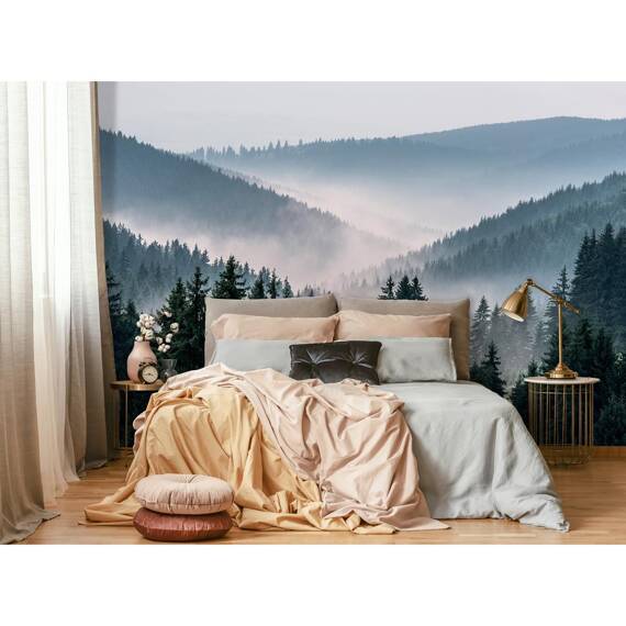 Wall mural Consalnet Natural landscape Forest in the fog VI 14455