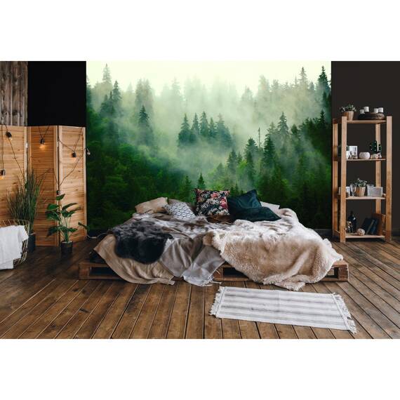 Wall mural Consalnet Natural landscape Forest in the fog VII 14210