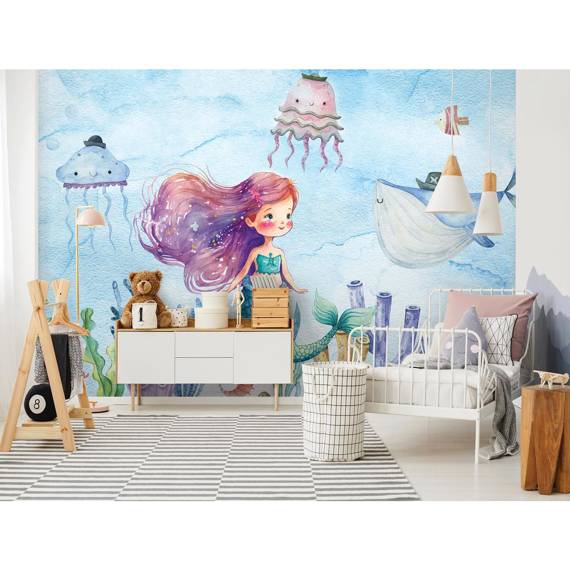 Wall mural Consalnet Watercolor mermaid II 14683