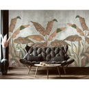 Wall mural Consalnet Imitation nature concrete leaves 14530