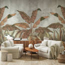 Wall mural Consalnet Imitation nature concrete leaves 14530