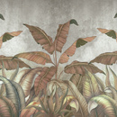 Wall mural Consalnet Imitation nature concrete leaves 14530