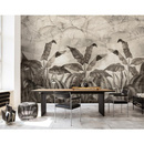 Wall mural Consalnet Imitation nature concrete leaves II 14531