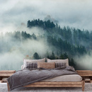 Wall mural Consalnet Natural landscape Forest in the fog 14552