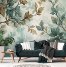 Wall mural Consalnet Painted Leaves Branches 14756