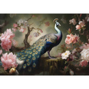 Wall mural Consalnet Peacock in Roses 14721