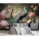 Wall mural Consalnet Peacock in Roses 14721