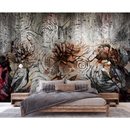 Wall mural Consalnet Roses on concrete 14517