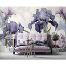 Wall mural Consalnet Violet Flowers Irises 3D 14755