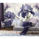 Wall mural Consalnet Violet Flowers Irises 3D 14755