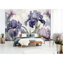 Wall mural Consalnet Violet Flowers Irises 3D 14755