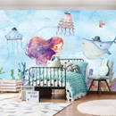 Wall mural Consalnet Watercolor mermaid II 14683