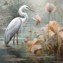 Wall mural Consalnet White Heron 14725