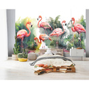 Fototapete Consalnet Aquarell-Flamingos 14558