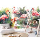 Fototapete Consalnet Aquarell-Flamingos 14558