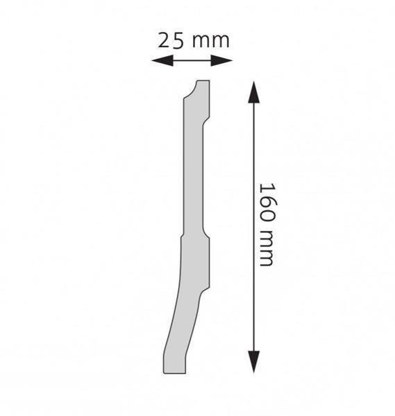 Creativa Listwa przypodłogowa z polistyrenu - LPC-35